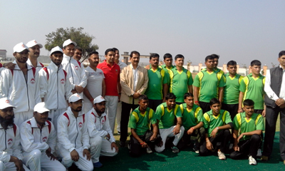 Players posing alongwith dignitaries at SMVDSB, Katra on Wednesday. Players posing alongwith dignitaries at SMVDSB, Katra on Wednesday.