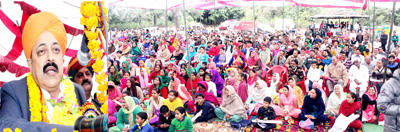 Union Minister Dr Jitendra Singh addressing a public meeting at village Jasrota in district Kathua on Sunday. Union Minister Dr Jitendra Singh addressing a public meeting at village Jasrota in district Kathua on Sunday.