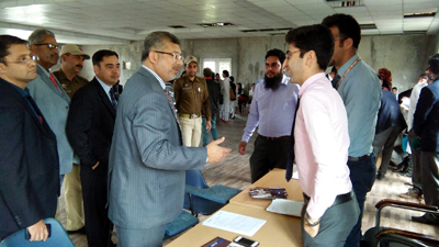 BGSBU Vice Chancellor interacting with the HR officials of various companies during mega placement drive on Monday. BGSBU Vice Chancellor interacting with the HR officials of various companies during mega placement drive on Monday.