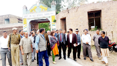 Secretary, Department of Culture Hemant Kumar Sharma and DDC Sheetal Nanda during visit to Samba Fort. Secretary, Department of Culture Hemant Kumar Sharma and DDC Sheetal Nanda during visit to Samba Fort.