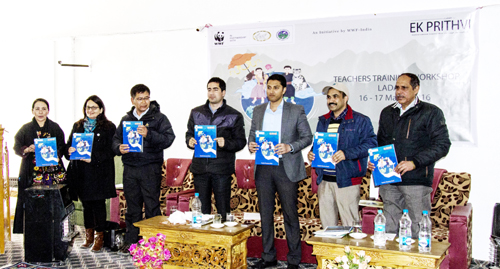 Dr Shah Faesal launching WWF Conservation Leadership Programme for Ladakh at Leh. Dr Shah Faesal launching WWF Conservation Leadership Programme for Ladakh at Leh.
