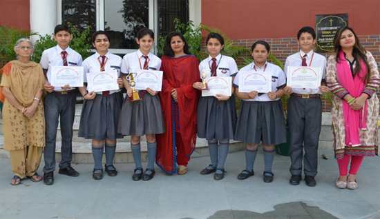 Group photograph of winners of the speech making competition organized by Fire & Emergency Services J&K. Group photograph of winners of the speech making competition organized by Fire & Emergency Services J&K.