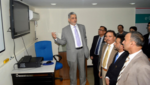 Chairman & CEO, J&K Bank Mushtaq Ahmed launching e-Learning Portal. Chairman & CEO, J&K Bank Mushtaq Ahmed launching e-Learning Portal.