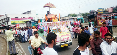 People during procession taken out on 443rd birthday of Goswami Guru Nabha Dass at Kathua. People during procession taken out on 443rd birthday of Goswami Guru Nabha Dass at Kathua.