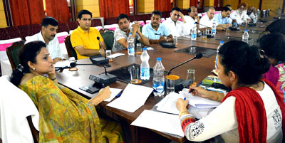 MoS Tourism, Priya Sethi, chairing a meeting at Jammu on Saturday. MoS Tourism, Priya Sethi, chairing a meeting at Jammu on Saturday.