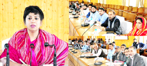 DDC, Yasha Mudgal chairing a meeting of officers on Monday. DDC, Yasha Mudgal chairing a meeting of officers on Monday.