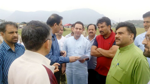 Minister for Science and Technology and Transport Sunil Sharma, interacting with a delegation at Kishtwar. Minister for Science and Technology and Transport Sunil Sharma, interacting with a delegation at Kishtwar.