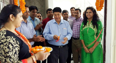 Excise Commissioner inaugurating Excise Range Samba Office on Friday. Excise Commissioner inaugurating Excise Range Samba Office on Friday.