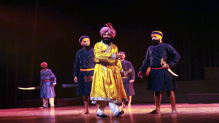 A scene from the play ‘Gulab Gaatha’. A scene from the play ‘Gulab Gaatha’.