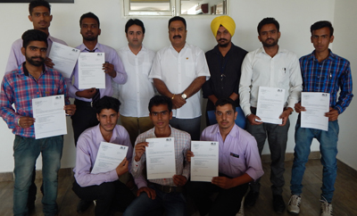 Selected students posing for photograph. Selected students posing for photograph.