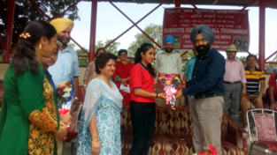 Dignitaries during inauguration of Subroto Cup Football Tournament at GGM Science College ground, Jammu. Dignitaries during inauguration of Subroto Cup Football Tournament at GGM Science College ground, Jammu.