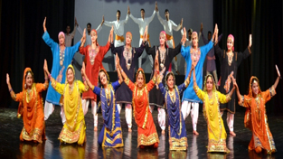 A group dance being presented by artists during a cultural bonaza at Abhinav Theatre, Jammu. A group dance being presented by artists during a cultural bonaza at Abhinav Theatre, Jammu.