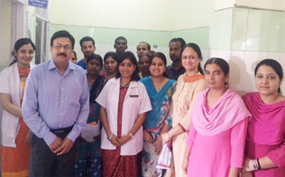 Team of doctors at ESIC Hospital. Team of doctors at ESIC Hospital.