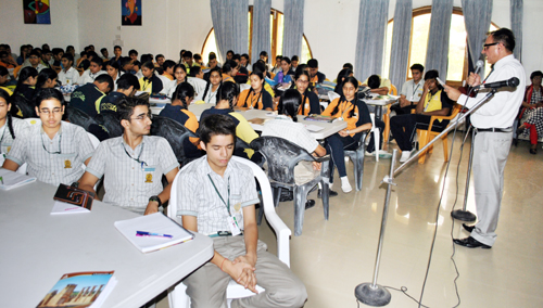 KCIS students during a workshop conducted by Girish Bhatia. KCIS students during a workshop conducted by Girish Bhatia.