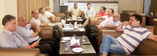 Members of JKCAF at a meeting in Jammu on Friday. Members of JKCAF at a meeting in Jammu on Friday.