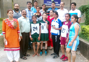 Winners of Cross country posing for group photograph. Winners of Cross country posing for group photograph.