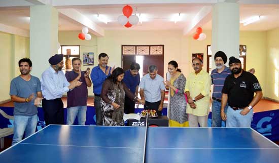 Former Senior Indian Ranked players during inauguration of 2nd Stag Jammu Table Tennis Championship. Former Senior Indian Ranked players during inauguration of 2nd Stag Jammu Table Tennis Championship.