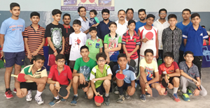 Participants of Table Tennis Coaching Camp posing for group photograph. Participants of Table Tennis Coaching Camp posing for group photograph.