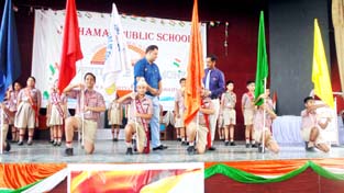 Students during investiture ceremony. Students during investiture ceremony.