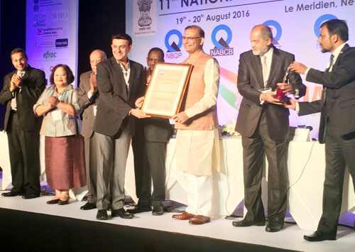 Director, MIET, Prof Ankur Gupta, receiving QCI Platinum Award from MoS Civil Aviation, Jayant Sinha at New Delhi. Director, MIET, Prof Ankur Gupta, receiving QCI Platinum Award from MoS Civil Aviation, Jayant Sinha at New Delhi.