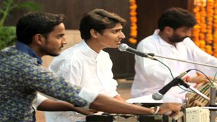 A participant performing classical vocal during Display Your Talent contest at JU on Thursday. — Excelsior Rakesh A participant performing classical vocal during Display Your Talent contest at JU on Thursday. — Excelsior Rakesh