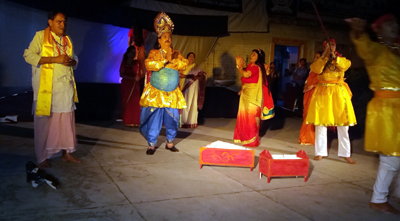 A scene from the musical play ‘Maa Vaishno’ staged by BLSKS. A scene from the musical play ‘Maa Vaishno’ staged by BLSKS.
