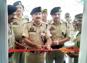 DIG Udhampur-Reasi Range, Surinder Gupta, inaugurating newly constructed building of Police Post Ghordi on Wednesday. DIG Udhampur-Reasi Range, Surinder Gupta, inaugurating newly constructed building of Police Post Ghordi on Wednesday.