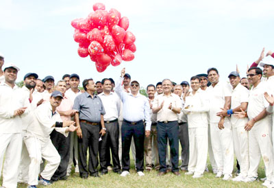 NHPC officials and others during inauguration of inter regional selection trials. -Excelsior/Rakesh NHPC officials and others during inauguration of inter regional selection trials. -Excelsior/Rakesh