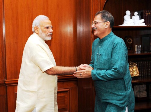 Speaker Legislative Assembly Kavinder Gupta during meeting with Prime Minister Narendra Modi at New Delhi on Thursday. Speaker Legislative Assembly Kavinder Gupta during meeting with Prime Minister Narendra Modi at New Delhi on Thursday.