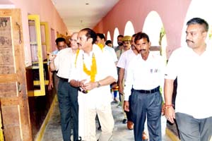 Trustee of J&K Dharmarth Trust Vikramaditya Singh, MLC, during his visit to Shri Ranbir Sanskrit Mahavidyalaya at Birpur on Friday. Trustee of J&K Dharmarth Trust Vikramaditya Singh, MLC, during his visit to Shri Ranbir Sanskrit Mahavidyalaya at Birpur on Friday.