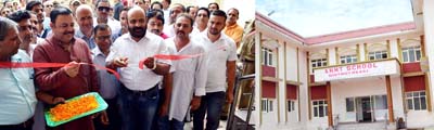 Minister for Health and Medical Education, Bali Bhagat inaugurating ANMT School at Reasi on Friday. Minister for Health and Medical Education, Bali Bhagat inaugurating ANMT School at Reasi on Friday.