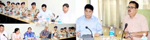 Commissioner Secretary Finance Navin K Choudhary chairing a meeting at Jammu on Friday. Commissioner Secretary Finance Navin K Choudhary chairing a meeting at Jammu on Friday.