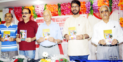 KP leaders at a book release function at Jammu on Friday. -Excelsior/Rakesh KP leaders at a book release function at Jammu on Friday. -Excelsior/Rakesh