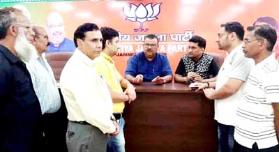 Industries Minister Chander Prakash Ganga during Public Darbar at BJP office on Saturday. Industries Minister Chander Prakash Ganga during Public Darbar at BJP office on Saturday.