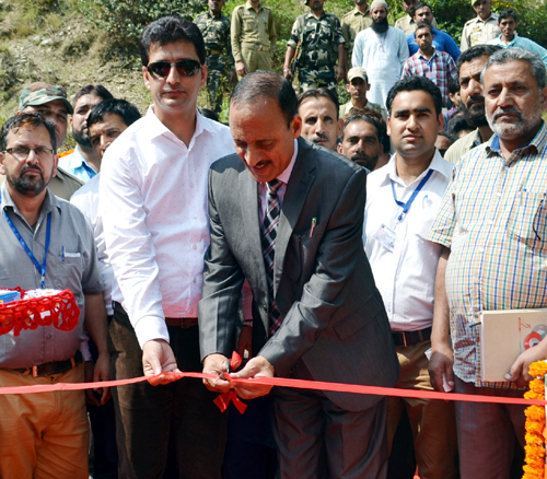 Minister for Rural Development Abdul Haq inaugurating a work on Thursday. Minister for Rural Development Abdul Haq inaugurating a work on Thursday.