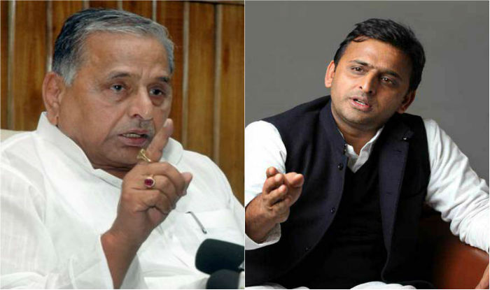SP feud: Mulayam, Akhilesh exchange heated words SP feud: Mulayam, Akhilesh exchange heated words