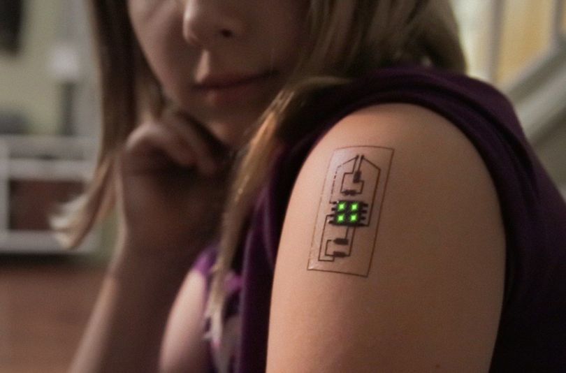 Soon, print your own smart tattoos, wearable fitness trackers Soon, print your own smart tattoos, wearable fitness trackers