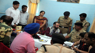 HoD Cardiology Dr Sushil Sharma examining a BSF jawan during a medical camp at BSF Campus, Paloura on Sunday. HoD Cardiology Dr Sushil Sharma examining a BSF jawan during a medical camp at BSF Campus, Paloura on Sunday.