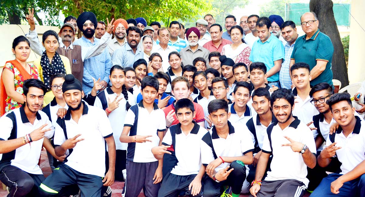 Players selected for Junior/ Senior National Speed Ball Championship posing with team coach, team manager and others. Players selected for Junior/ Senior National Speed Ball Championship posing with team coach, team manager and others.