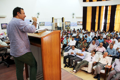 Minister for FCS & CA Chowdhary Zulfkar Ali addressing a gathering at Engineers Institute Channi Himmat on Sunday. Minister for FCS & CA Chowdhary Zulfkar Ali addressing a gathering at Engineers Institute Channi Himmat on Sunday.
