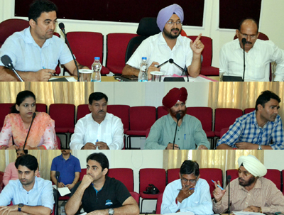 Deputy Commissioner Jammu Simrandeep Singh chairing a meeting on Wednesday. Deputy Commissioner Jammu Simrandeep Singh chairing a meeting on Wednesday.