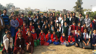 Winners of On Spot Painting Exhibition posing for the photograph alongwith dignitaries at Abhinav Theatre in Jammu. Winners of On Spot Painting Exhibition posing for the photograph alongwith dignitaries at Abhinav Theatre in Jammu.