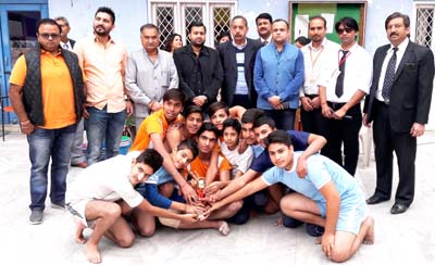 Winners posing for a group photograph during Youth Sports Festival organized in Jammu. Winners posing for a group photograph during Youth Sports Festival organized in Jammu.