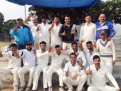Jubilant team of SKUAST Jammu posing for a group photograph after victory. Jubilant team of SKUAST Jammu posing for a group photograph after victory.