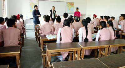 Students listening to Mr Mathur during a workshop at MVIS. Students listening to Mr Mathur during a workshop at MVIS.