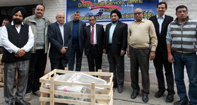 Officials of Power Grid and DHS Jammu posing for group photograph. Officials of Power Grid and DHS Jammu posing for group photograph.