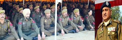DGP K Rajendra Kumar addressing police durbar on Wednesday. DGP K Rajendra Kumar addressing police durbar on Wednesday.