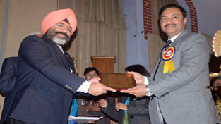 Col Kapil Dev Koushal, Principal of Sainik School Nagrota, Jammu receiving prestigious 'Uttrakhand Ratan Award'. Col Kapil Dev Koushal, Principal of Sainik School Nagrota, Jammu receiving prestigious 'Uttrakhand Ratan Award'.
