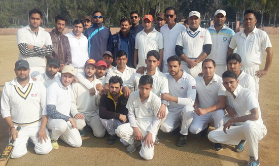 Winners posing for a group photograph alongwith chief guest at Sports Stadium in Reasi. Winners posing for a group photograph alongwith chief guest at Sports Stadium in Reasi.