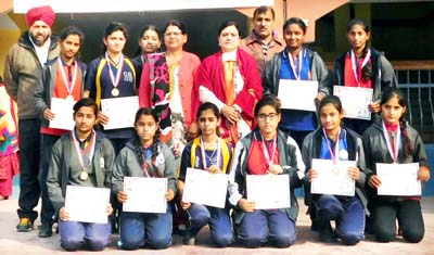 Children displaying certificates during concluding ceremony of Annual Sports Day at KV Nagrota in Jammu. Children displaying certificates during concluding ceremony of Annual Sports Day at KV Nagrota in Jammu.